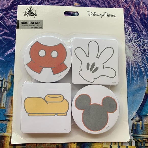 Disney Other - New Disney Parks Mickey Mouse Sticky Note Pad Set